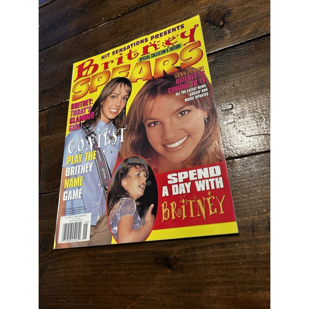 Hit Sensations Presents Britney Spears Special Collector's Edition Magazine 1999